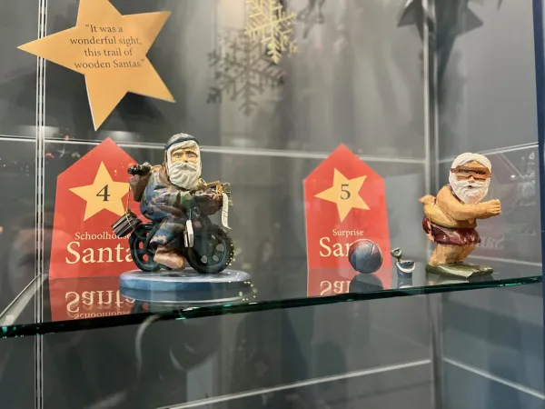 wooden santas