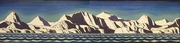 Rockwell Kent, Mural Painting, Oil on Board