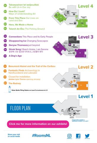 Floor plan of The Rooms